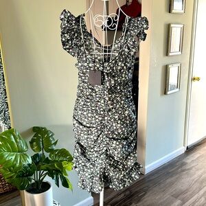 Dress Forum Blue Floral Mini Dress